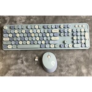 Mofii Sweet Wireless Keyboard & Mouse Combo 2.4G USB Receiver TESTED W/Dongle